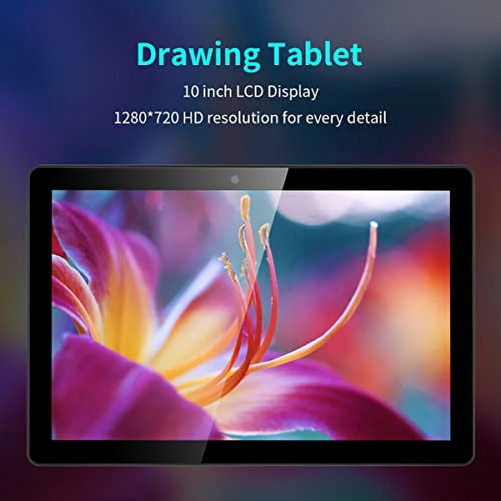 Drawing Tablet with Screen No Computer Needed, Standalone Drawing Tablet with 10 Inch, Android 11, Stylus Pen, 4GB/64GB Graphics Tablet,Drawing Monitor, Drawing Display, WiFi HDMI USB-C Bluetooth
