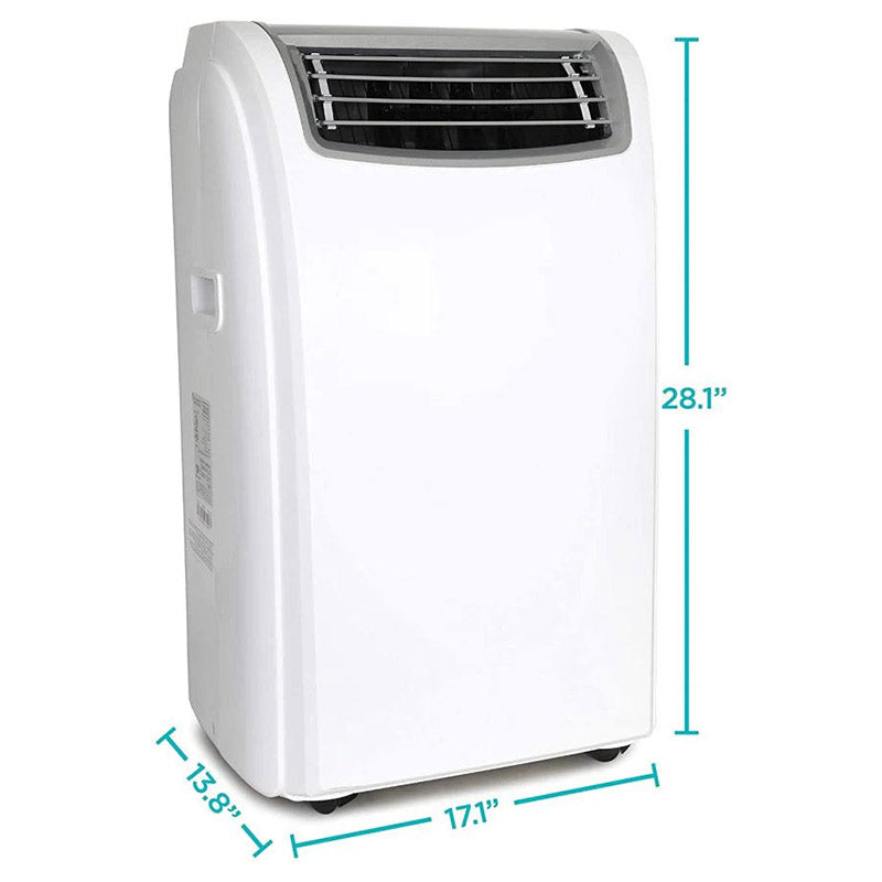 14,000 BTU Portable Air Conditioner with Heat and Remote Control, White