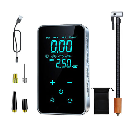 Portable Cordless Tire Inflator Full Touch Screen 4000mAh